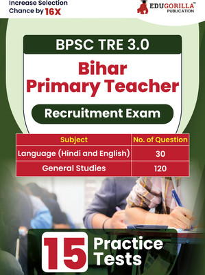 Bihar Primary School Teacher Recruitment Exam - BPSC TRE 3.0 Book  - 2024 (English Edition) - 15 Solved Practice Mock Tests with Free Access to Online Tests(Paperback, EduGorilla Prep Experts)