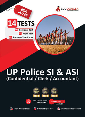 UP Police SI/ASI Book  - 2024 | 5 Full Length Mock Tests, 8 Sectional Tests and 1 Previous Year Papers (1600 Solved Questions) with Free Access to Online Tests(English, Paperback, Edugorilla Prep Experts)