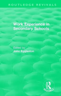 Work Experience in Secondary Schools(English, Paperback, unknown)