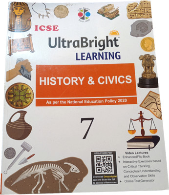Icse Ultra Bright learning History and civics class 7(Pepper back, Dr bina biswas)