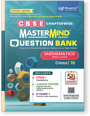 Mastermind CBSE Question Bank Class 10 Mathematics Basic Exam 2026 With 4 Mock Papers(Paperback, Blueprint Editorial Board)
