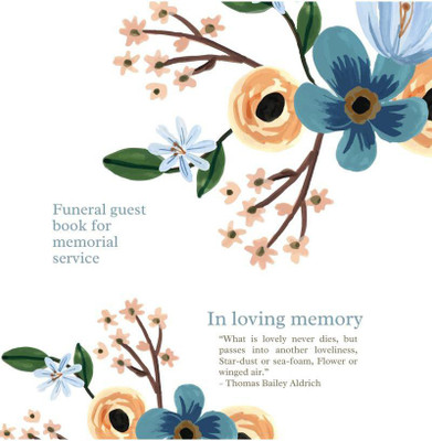 Funeral guest book for memorial service – In loving memory(English, Paperback, Pick Me Read Me Press)