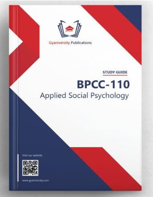 BPCC110: Applied Social Psychology(Paperback, Suhas Shetgovekar)
