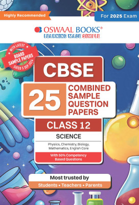 Oswaal Cbse 25 Combined Sample Question Papers Class 12 Science Books Physics Chemistry Biology Mathematics English Core(English, Paperback, unknown)