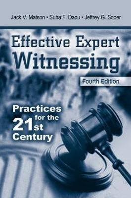 Effective Expert Witnessing(English, Electronic book text, Matson Jack V.)