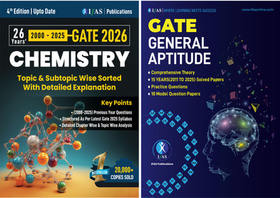 GATE Chemistry PYQ Book  - 2026 [Set of 2 Books] | Previous Year Solved Papers 26 Years' (2000 to 2025) Topic Wise Sorted with Detailed Solutions | Best Seller Previous Year Question Paper Book for GATE Chemistry Examinations in India | IFAS Publications(Paperback, IFAS Publications)