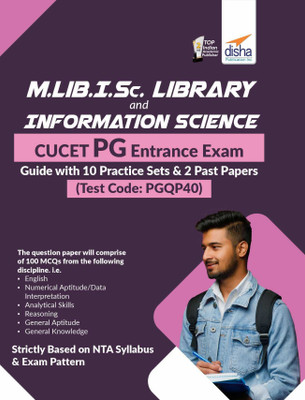 M.Lib.I.Sc. Library and Information Science CUCET PG Entrance Exam Guide 10 Practice Sets & 2 Past Papers (Test Code: PGQP40)(Paperback, Disha Experts)
