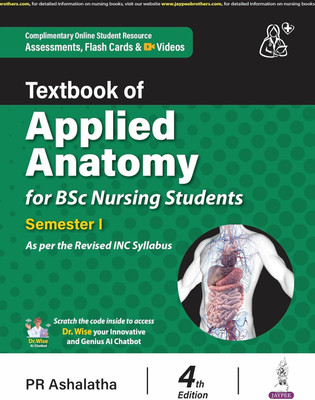 Textbook of Applied Anatomy for Bsc Nursing Students - 4th Ed (Edition(English, Hardcover, unknown)