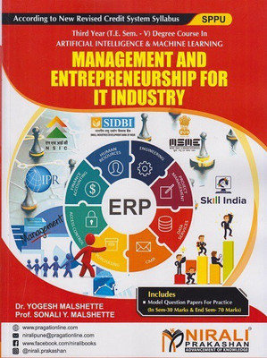 MANAGEMENT AND ENTREPRENEURSHIP FOR IT INDUSTRY - For Third Year (TY) B.Tech / B.E Degree in Artificial Intelligence & Machine Learning - Semester 5 - As per SPPU (Pune University) 2020 CBCS Pattern(Paperback, Dr. Yogesh Malshette, Prof. Sonali Y. Malshette) MANAGEMENT AND ENTREPRENEURSHIP FOR IT INDUSTRY - For Third Year (TY) B.Tech / B.E Degree in Artificial Intelligence & Machine Learning - Semester 5 - As per SPPU (Pune University) 2020 CBCS Pattern(Paperback, Dr. Yogesh Malshette, Prof. Sonali Y. Malshette)