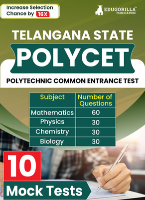 Ts Polycet - | Telangana State Polytechnic Common Entrance Tests 2024 |Telangana State Polytechnic Common Entrance Tests 2024 |10 Mock Tests (1500 Solved MCQs) with Free Access to Online Test Series(English, Hardcover, unknown) Ts Polycet - | Telangana State Polytechnic Common Entrance Tests 2024 |Telangana State Polytechnic Common Entrance Tests 2024 |10 Mock Tests (1500 Solved MCQs) with Free Access to Online Test Series(English, Hardcover, unknown)