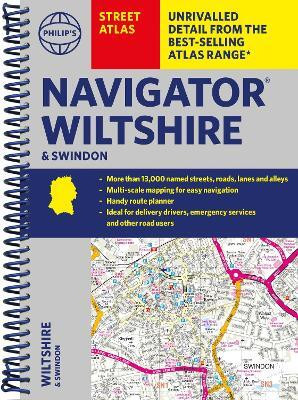 Philip's Navigator Street Atlas Wiltshire and Swindon(English, Spiral bound, Philip's Maps)