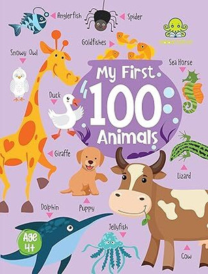 Booktopus Mini Board Book - My First 100 Animals - Early Learning Books for Kids - Picture Books for Baby 4+ Years(English, Paperback, unknown)