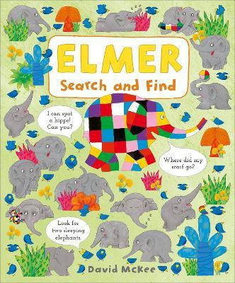Elmer Search and Find(English, Board book, McKee David)