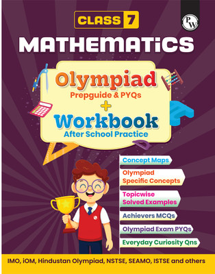 PW Olympiad Plus Workbook For Class 7 Maths Prepguide, PYQs and Worksheets(Paperback, PW)