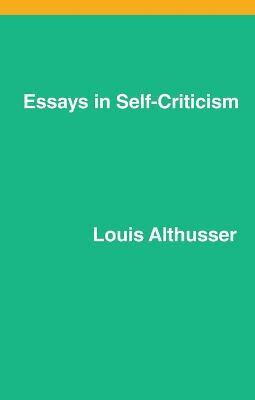 Essays on Self-Criticism(English, Paperback, Althusser Louis)