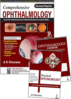 Comprehensive Ophthalmology With Ophthalmology Logbook Plus Practical Ophthalmology(Paperback, AK Khurana, Aruj K Khurana, Bhawna P Khurana)
