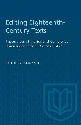 Editing Eighteenth-Century Texts(English, Electronic book text, unknown)