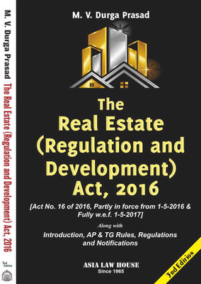 The Real Estate (Regulation And Development) Act, 2016 Along With AP And TG Rules, Regulations [3rd Edition 2025](Paperback, M.V. Durga Prasad)