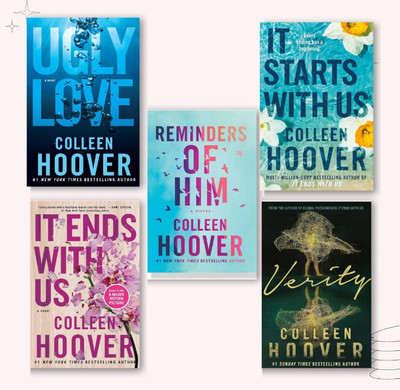 Colleen Hoover It Ends with Us Boxed Set  - Romantic Novels, Set of 5 Books - Ugly Love, It Ends With Us, Verity, It Starts With Us, Reminder Of Him(English, Paperback, Hoover Colleen)