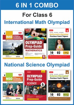 MTG Class-6 (Mathematics & Science) IMO-NSO Olympiad Workbook, Prep-Guide & Previous Years Papers (PYQs) with Mock Test Paper - SOF Olympiad Books For 2024-25 Exam (Set of 6 Books)(Paperback, MTG Editorial Board)
