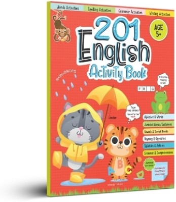 201 English Activity Book - Fun Activities and Grammar Exercises for Children Alphabet & Words, Rhyming & Opposites(English, Paperback, Wonder House Books)
