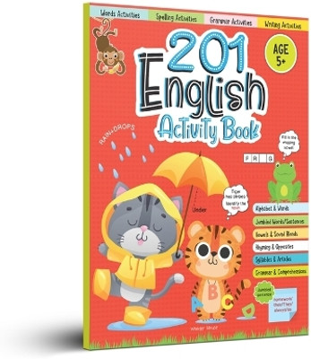 201 English Activity Book - Fun Activities and Grammar Exercises for Children Alphabet & Words, Rhyming & Opposites(English, Paperback, Wonder House Books)