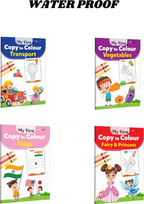 Copy to Colour Book for Kids | 4 Titles - Transports, Vegetables, Flags & Princess | 2 Water Magic Book with 2 Magic Doodle Pen | Water & Dino Theme | Unlimited Fun with Drawing(BOOK, COPY TO COLOUR) Copy to Colour Book for Kids | 4 Titles - Transports, Vegetables, Flags & Princess | 2 Water Magic Book with 2 Magic Doodle Pen | Water & Dino Theme | Unlimited Fun with Drawing(BOOK, COPY TO COLOUR)