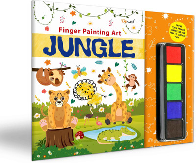 Jungle - Fingerpainting and Colouring Art(English, Paperback, Gupta Sahil)