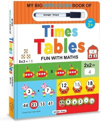 My Big Wipe and Clean Book of Times Tables for Kids Fun with Maths  - By Miss & Chief(English, Hardcover, Wonder House Books)