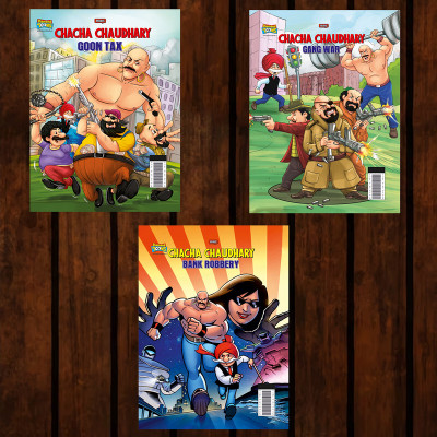 Best of Chacha Chaudhary Comics in English : Set of 3 Comics(Paperback, Pran)