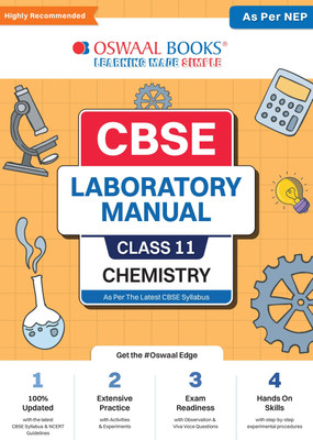 CBSE Laboratory Manual Class 11 Chemistry Book As Per NEP(Paperback, Oswaal Editorial Board)