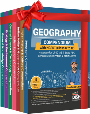 Disha Combo (7 Books) General Studies Compendium with Ncert Coverage for Upsc & Psc Civil Services 2026 Prelims & Mains 2nd EDN | History, Polity, Economy, Geography, Sci & Tech, Environment & Gk(English, Paperback, unknown)