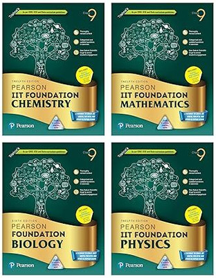 Pearson IIT Foundation- Physics+ Chemistry + Maths + Biology Class 9 for JEE, NTSE, Olympiad| Revised CBSE |Free access to elibrary & Myinsights Self Preparation - 6th Edition 2024(Paperback, TRISHNA) Pearson IIT Foundation- Physics+ Chemistry + Maths + Biology Class 9 for JEE, NTSE, Olympiad| Revised CBSE |Free access to elibrary & Myinsights Self Preparation - 6th Edition 2024(Paperback, TRISHNA)