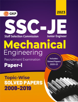 SSC : Junior Engineer Paper I - Mechanical Engineering - Topic-Wise Solved Papers 2008-2019 (Latest paper included 2020 - 2022) by GKP(Paperback, G.K. Publications (P) Ltd.)