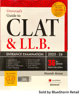 Guide to CLAT and LL.B. Entrance Examination (More than 8000 Solved Questions) | LexisNexis(Paperback, Universal)