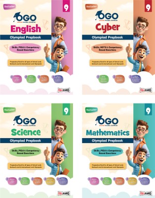 Full Marks OGO Olympiad Books for Class 9 | Combo of 4 Books (Math, Science, English, & Cyber) - Engaging Guides with Practice Papers, Interactive Exercises & Concept Videos for 2024-25(Paperback, Full Marks)