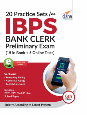 20 Practice Sets for Ibps Bank Clerk Preliminary Exam - 15 in Book + 5(English, Paperback, unknown)