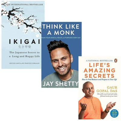 Ikigai, Monk, Life's Amazing Secret (3 Book Combo)(Paperback, JMD BOOKS)