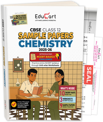 Educart CBSE Sample Paper Class 12 2025-26 – Chemistry (Based on latest CBSE Sample Papers Released on 30-07-25) For 2026 Board Exam(Paperback, Educart)