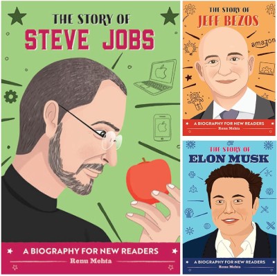 Biographies of Elon Musk, Jeff Bezos and Steve Jobs(Paperback, Pegasus)
