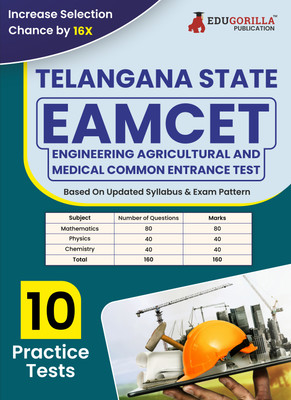 TS EAMCET Engineering Exam Book (English Edition)  - Telangana State Engineering, Agricultural and Medical Common Entrance Test | 10 Practice Tests (1600 Solved MCQs) | Free Access To Online Tests(English, Paperback, Edugorilla Prep Experts)