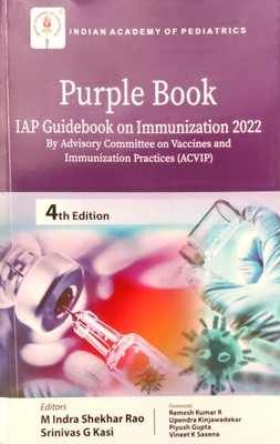 Purple Book: IAP Guidebook on Immunization 2022(English, Paperback, Rao M Indra Shekhar)