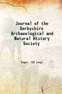 Journal of the Derbyshire Archaeological and Natural History Society 1879 [Hardcover](Hardcover, Derbyshire Archaeological Society)