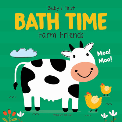 Baby's First Bath Time: Farm Friends(Plastic Book, Wonder House Books)