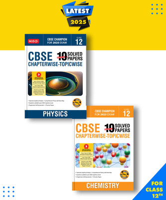 MTG CBSE 10 Years Chapterwise Topicwise Solved Papers With Question Bank Class 12 Physics, Chemistry Set of 2 Books -CBSE Champion For 2025 Exam| Video Solution of PYP Paperback, MTG Editorial Board|New Latest Edition For 2025-2026(Paperback, MTG Editorial Board)