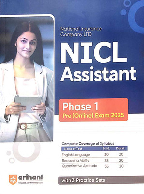 NICL Assistants Phase-I Preliminary Exam Book Guide in English Medium 2025(Paperback, ARIHANTH TEAM)
