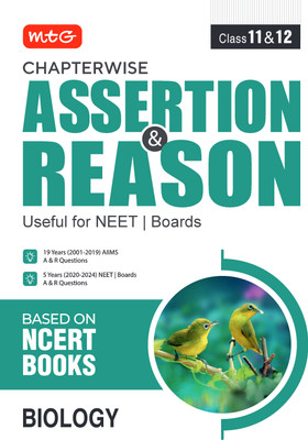 MTG Chapterwise Assertion & Reason Biology For NEET & Boards Exam (Class-11 & 12) - Available Previous 19 Years AIIMS & 5 Years NEET and Boards Exam A&R Questions (Based on NCERT Books)(Paperback, MTG Editorial Board)
