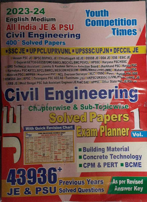 Civil Engineering Chapter-Wise Solved Papers/Exam Planner Vol 1 With Formula Chart (Paperback, yctbooks)(BOOK, YCT)