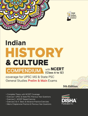 Indian History & Culture Compendium with Ncert (Class 6 to 12) Coverage for Upsc IAS & State Psc General Studies Prelim & Main Exams Civil Services - Theory, Previous Year & Practice Objective & Subjective Question Bank(English, Paperback, unknown)