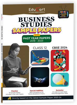 Educart Cbse Class XII Business Study Sample Question Paper 2023 -  - Sample Paper Class 12 2023 24 cbse(English, Hardcover, unknown)